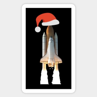 Rocket wearing Santa cap! | Merry Christmas | Santa Claus Magnet